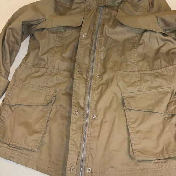 Sam Edelman Womans Utility Jacket Size L, Gorpcore Khaki Y2K Essential outdoor - Picture 2 of 11